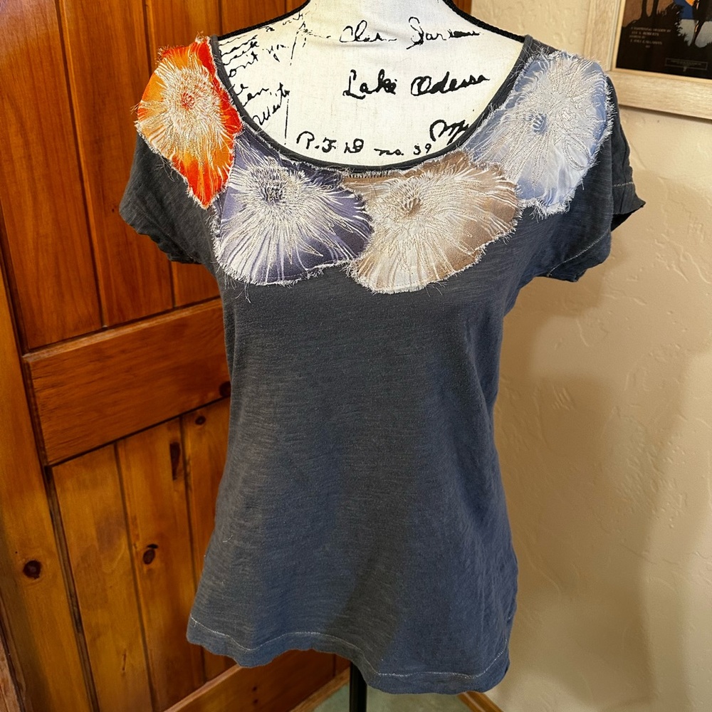 Anthropologie floral t shirt
